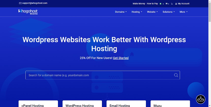 Whogohost wordpress web hosting